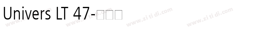 Univers LT 47字体转换